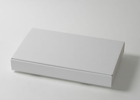 カット前のカステラだって梱包できる底面広々Ｎ式ボックス－Ｎ型蓋差し込み形ケース
