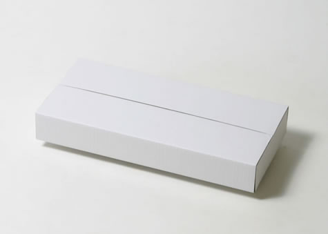 テープ止め1か所で簡単開封の長方形ヤッコ箱－タトウ式型箱