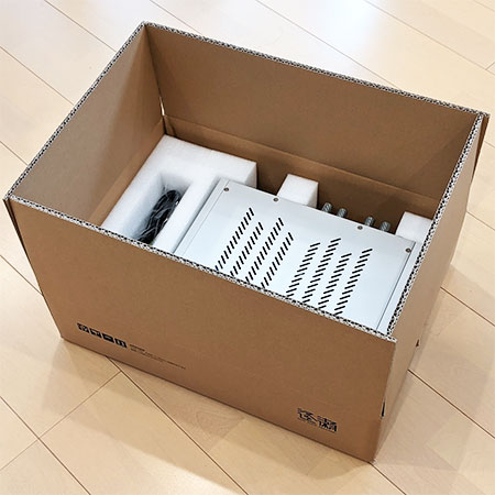 アンプ発送用緩衝材+箱