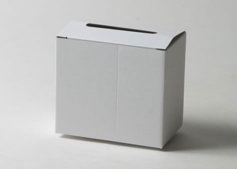アンケート用紙の回収用途にベストの箱－B式底ロック段ボール