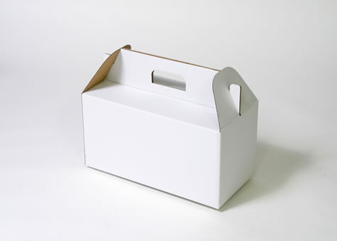 書物や書冊などの持ち帰り販売に利用されている箱－B式アメロク段ボール箱
