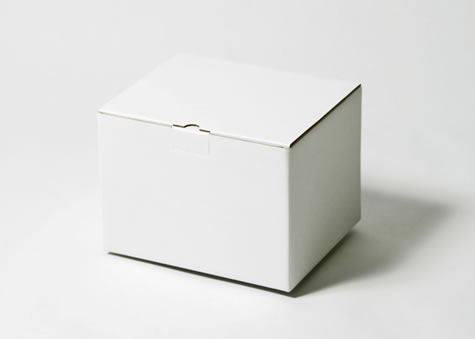 贈り物のパッケージに適した小物発送向け段ボール箱－B式組底形ロック式