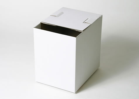 ａ4用紙がそのまま投函できる投票箱タイプの箱 ｂ式底組アンケート回収型ボックス オーダーダンボール