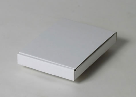 Ａ6サイズ書類に丁度いい奥行きが長いタイプの箱－Ｎ型蓋差込み形段ボール箱