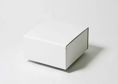 フタと底が255ｍｍ正方形の宅配８０サイズの箱－Ｎタイプ蓋差込み箱