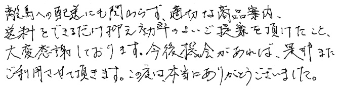 既製品段ボールを注文したお客様の声